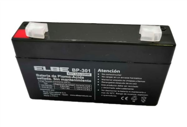 BP-301 BATERÍA DE PLOMO 6V 1,3A | ELBE