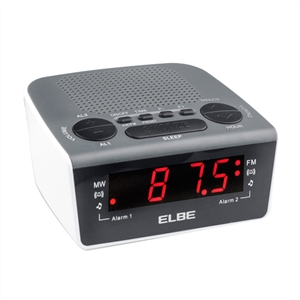 Elbe RD-668-N Reloj Despertador con Termómetro y Humedad