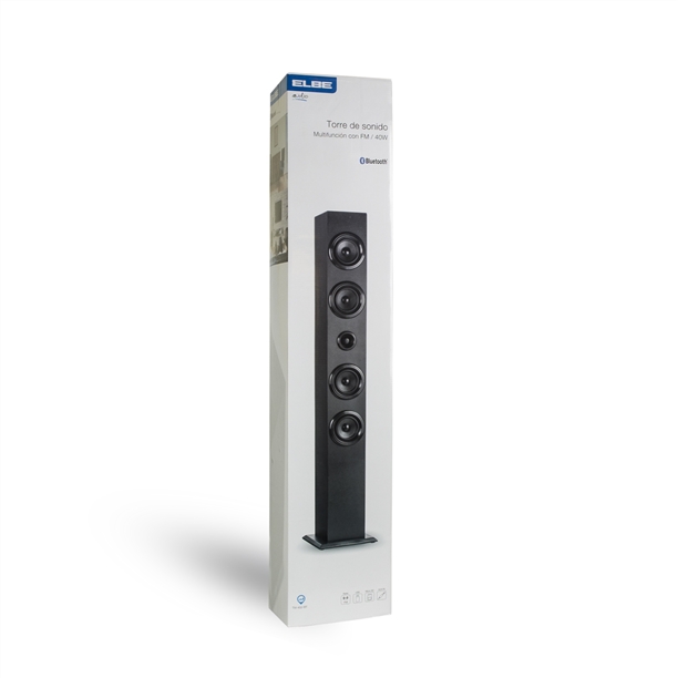 Altavoz Torre Bluetooth Paide Digital 16W con Karaoke Radio USB SD Aux