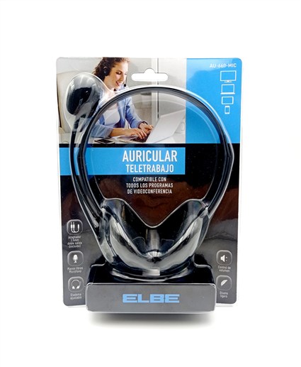AU-660-MIC AURICULARES TELETRABAJO CON MICRÓFONO | ELBE - Imagen 12